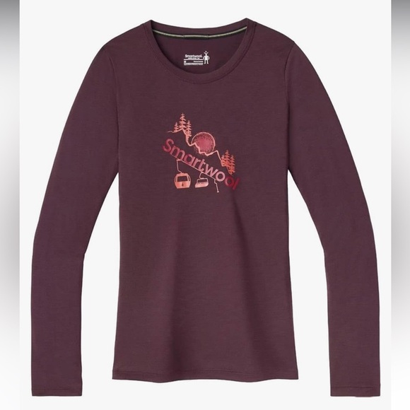 SMARTWOOL Merino Sport 150 in Chair Lift Graphic Size Large - Picture 3 of 10